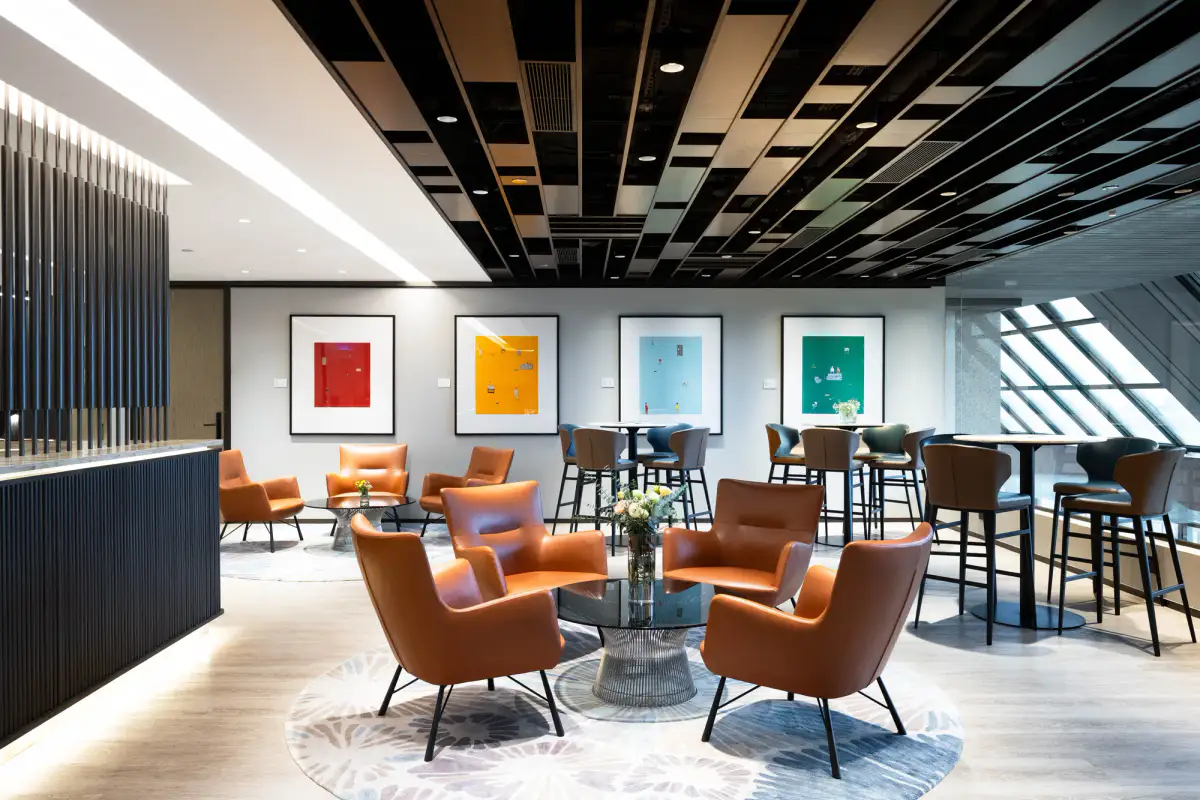 Eaton Club lounge at Great Eagle Centre in Wan Chai
